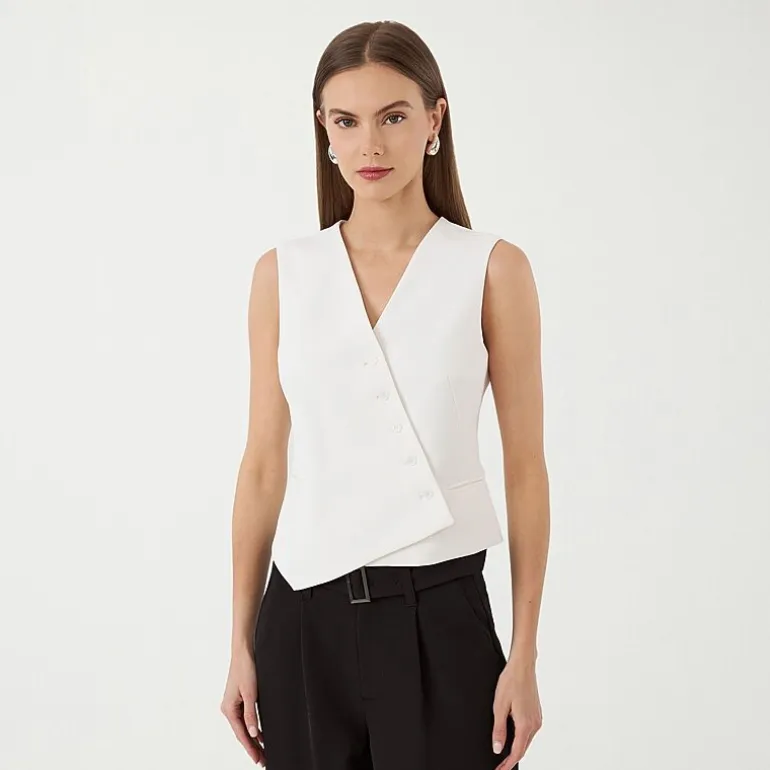 RM Rebecca Minkoff Womens V Neck Sleeveless Vest