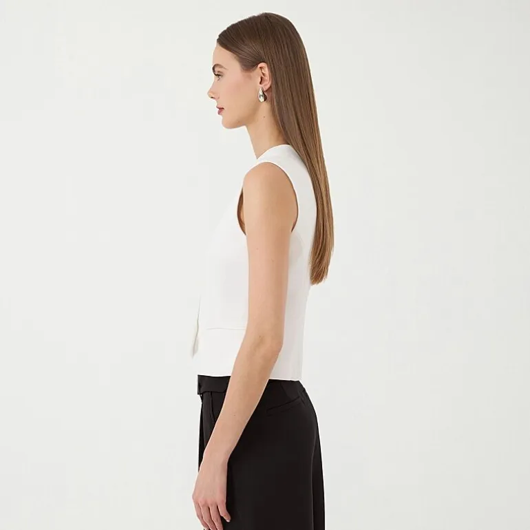 RM Rebecca Minkoff Womens V Neck Sleeveless Vest