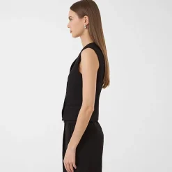 RM Rebecca Minkoff Womens V Neck Sleeveless Vest