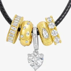 RM Rebecca Minkoff Womens White Cubic Zirconia 2-pc. Pendant Necklace Set