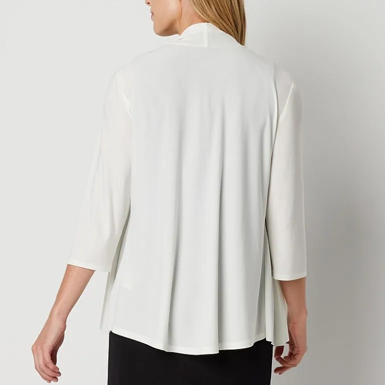 R&M Richards 3/4 Sleeve Knit Shrug