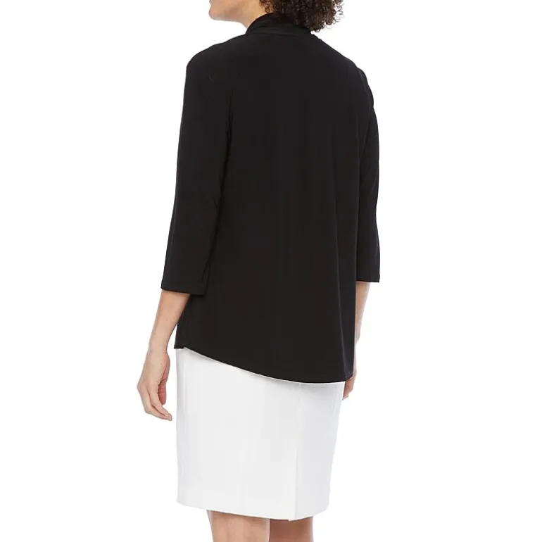 R&M Richards 3/4 Sleeve Knit Shrug