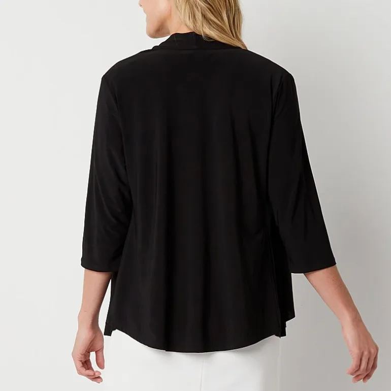 R&M Richards 3/4 Sleeve Knit Shrug