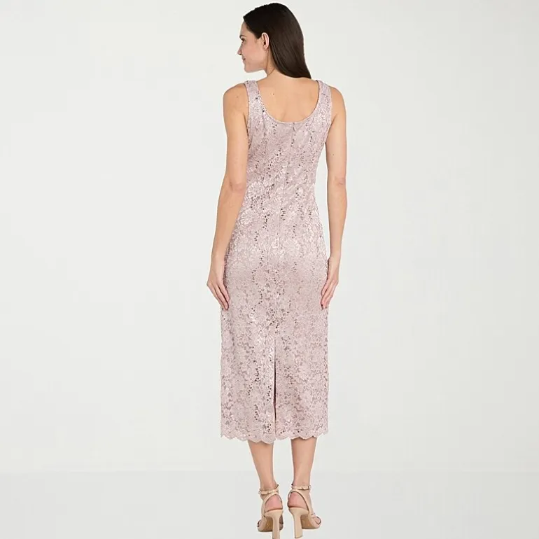 R & M Richards Womens Midi Jacket Dress