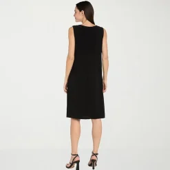 R & M Richards Womens Petite Jacket Dress With Removable Necklace