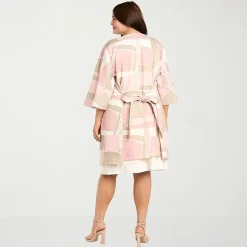 R & M Richards Womens Plus Jacket Dress With Removable Necklace
