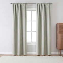 Robinson Rod Pocket 100% Blackout Set of 2 Curtain Panel