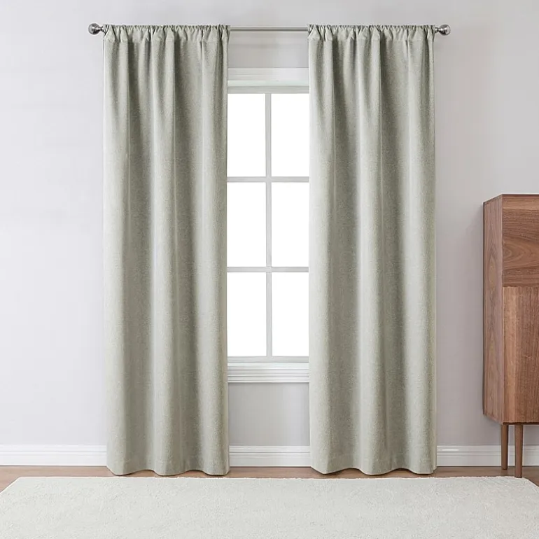 Robinson Rod Pocket 100% Blackout Set of 2 Curtain Panel