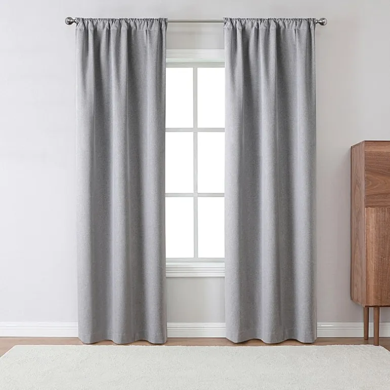 Robinson Rod Pocket 100% Blackout Set of 2 Curtain Panel