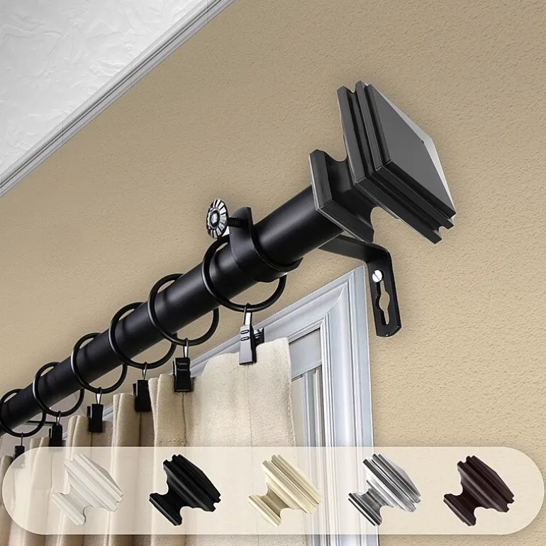 Rod Desyne Bedpost 1 IN Adjustable Curtain Rod