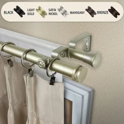 Rod Desyne Bun Double Curtain Rod