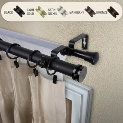 Rod Desyne Bun Double Curtain Rod