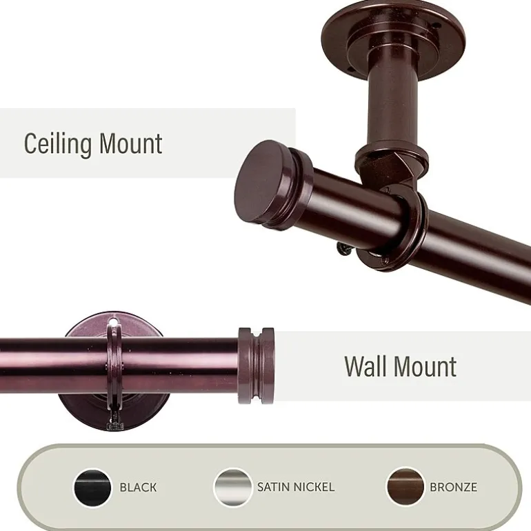 Rod Desyne Industrial Wall 2-pc. Curtain Rod Brackets