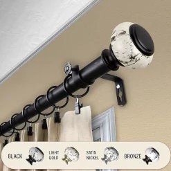 Rod Desyne Kelly 1 IN Adjustable Curtain Rod