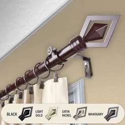 Rod Desyne Lenore 1" Adjustable Curtain Rod
