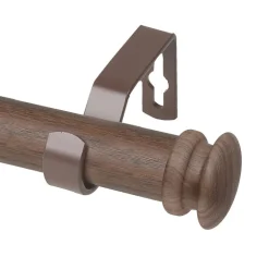 Rod Desyne Mare Faux Wood 1 IN Adjustable Curtain Rod