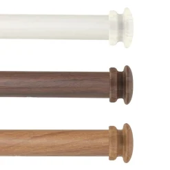 Rod Desyne Mare Faux Wood 1 IN Adjustable Curtain Rod