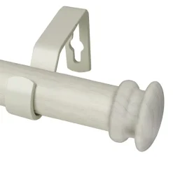 Rod Desyne Mare Faux Wood 1 IN Adjustable Curtain Rod