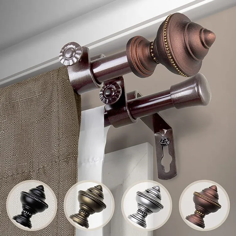 Rod Desyne Palace ⅝" Adjustable Double Curtain Rod