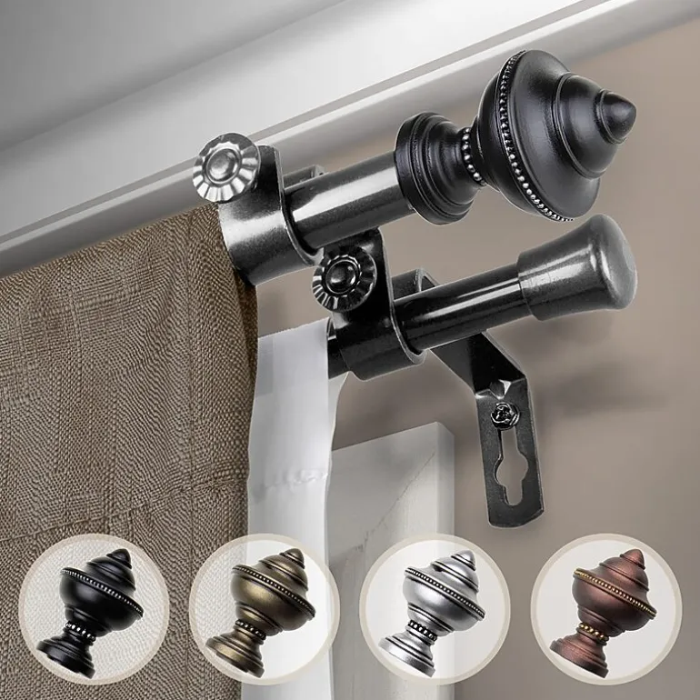 Rod Desyne Palace ⅝" Adjustable Double Curtain Rod