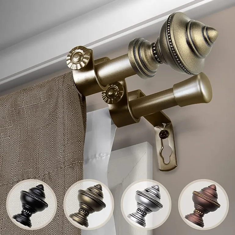 Rod Desyne Palace ⅝" Adjustable Double Curtain Rod