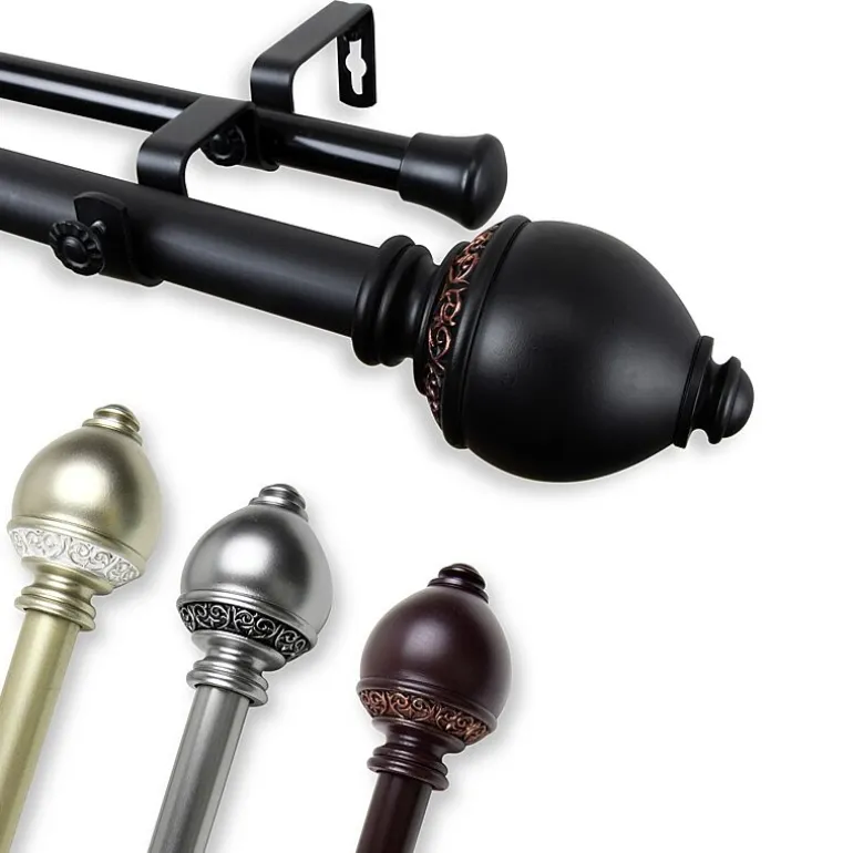 Rod DesyneRamona 1" Adjustable Double Curtain Rod