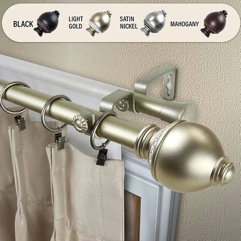 Rod DesyneRamona 1" Adjustable Double Curtain Rod