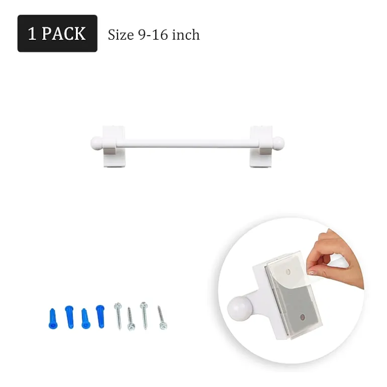 Rod Desyne Self Adhesive 7/16 IN Adjustable Curtain Rod