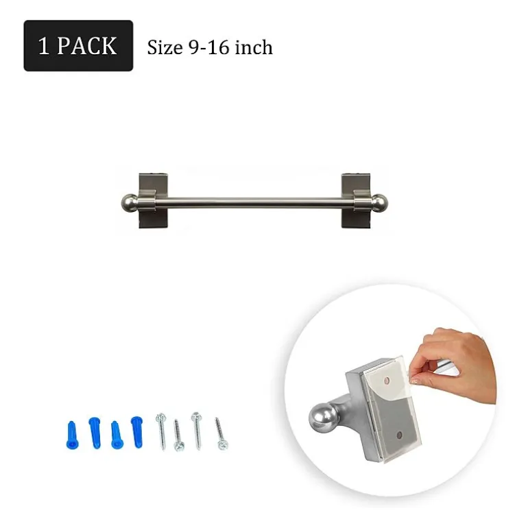Rod Desyne Self Adhesive 7/16 IN Adjustable Curtain Rod