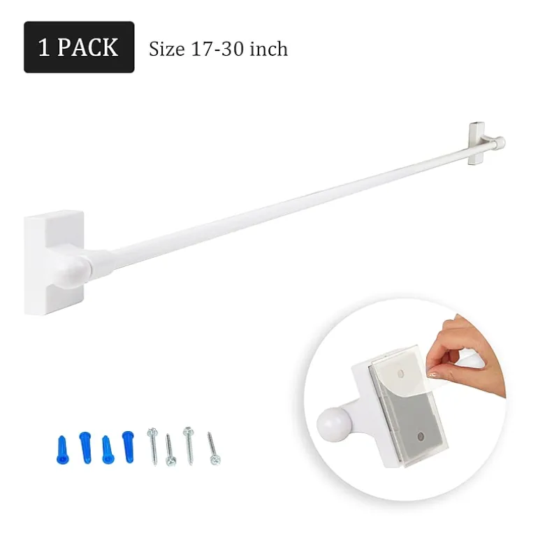 Rod Desyne Self Adhesive 7/16 IN Adjustable Curtain Rod