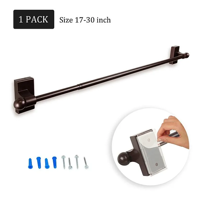 Rod Desyne Self Adhesive 7/16 IN Adjustable Curtain Rod