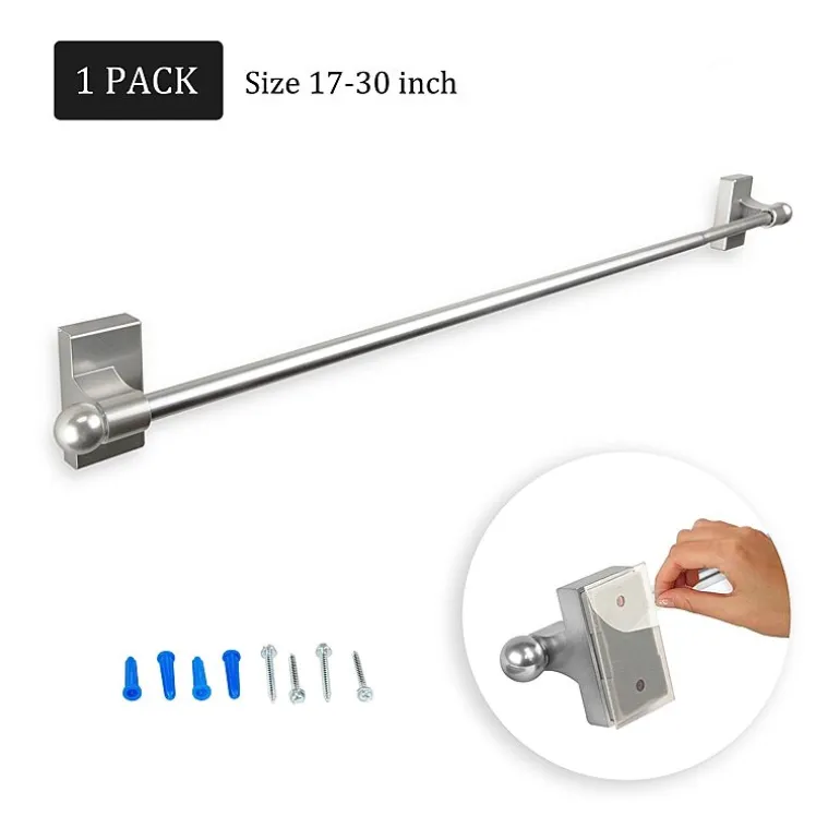 Rod Desyne Self Adhesive 7/16 IN Adjustable Curtain Rod