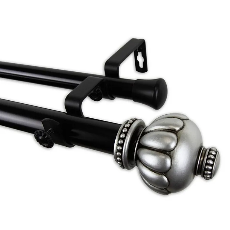 Rod Desyne Selma 1" Adjustable Double Curtain Rod