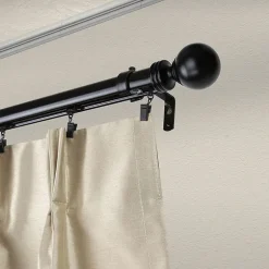 Rod Desyne Sphere Cordless Traverse Adjustable Curtain Rod