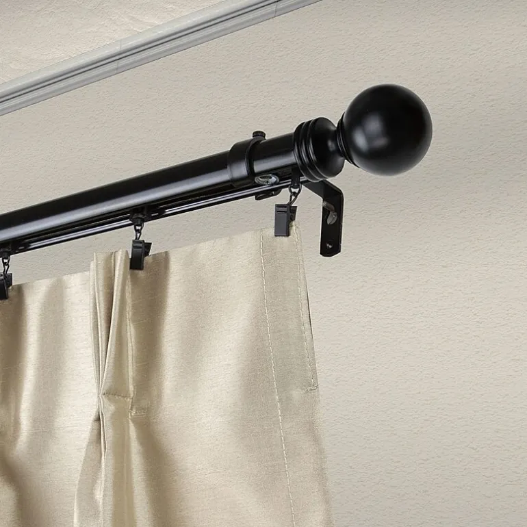 Rod Desyne Sphere Cordless Traverse Adjustable Curtain Rod