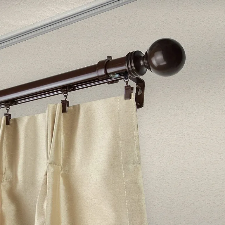 Rod Desyne Sphere Cordless Traverse Adjustable Curtain Rod