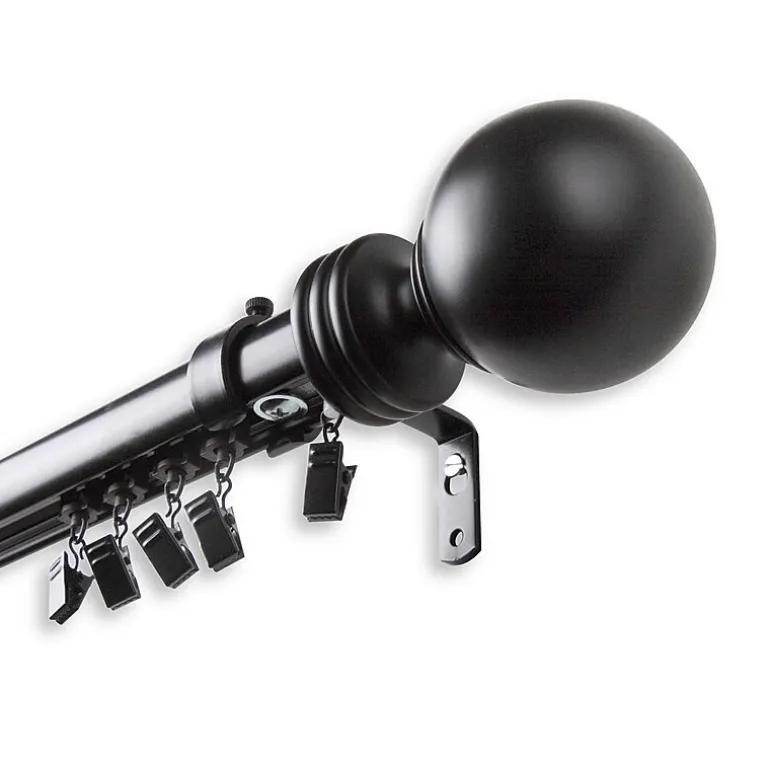 Rod Desyne Sphere Cordless Traverse Adjustable Curtain Rod