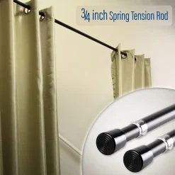 Rod Desyne Spring Tension 3/4 IN Tension Curtain Rod