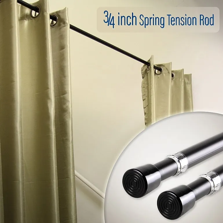 Rod Desyne Spring Tension 3/4 IN Tension Curtain Rod