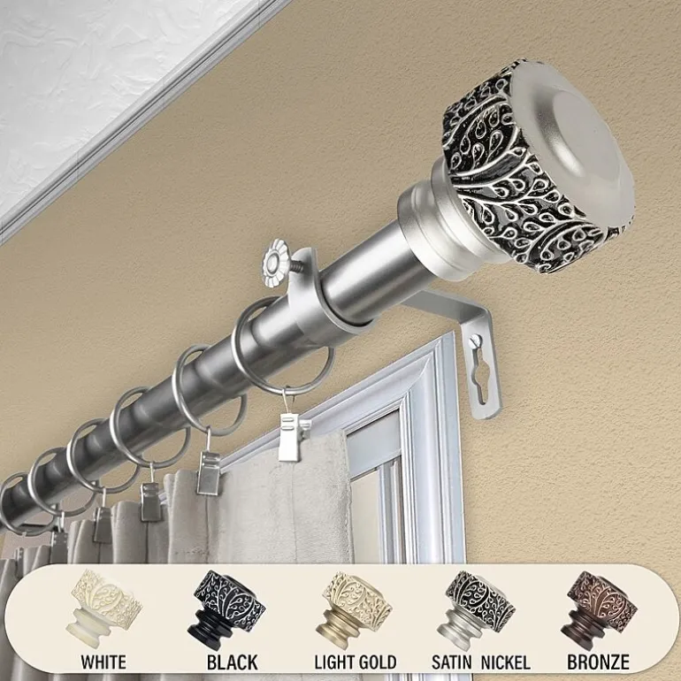 Rod Desyne Verdure 1 IN Adjustable Curtain Rod
