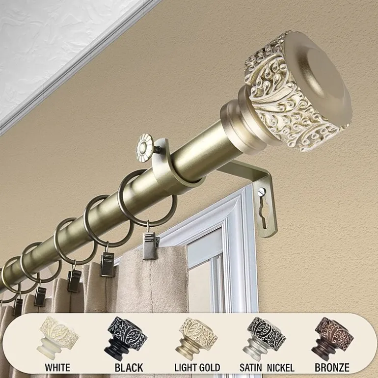 Rod Desyne Verdure 1 IN Adjustable Curtain Rod