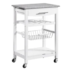 Roger Granite Top Kitchen Island