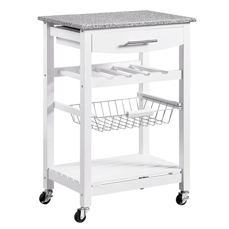 Roger Granite Top Kitchen Island
