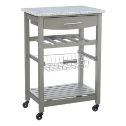 Roger Granite Top Kitchen Island