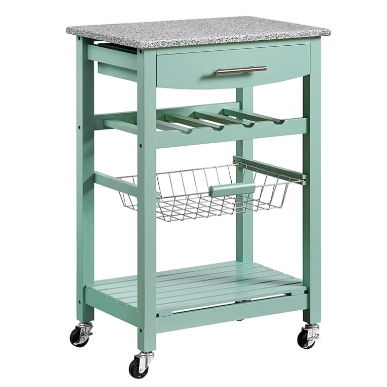 Roger Granite Top Kitchen Island