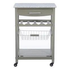 Roger Granite Top Kitchen Island