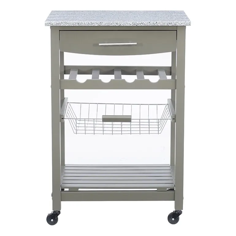 Roger Granite Top Kitchen Island