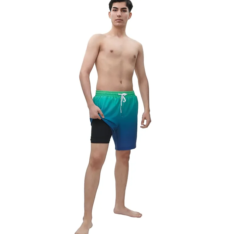 Rokka&Rolla Mens Compression Liner Quick-Dry Swim Trunks