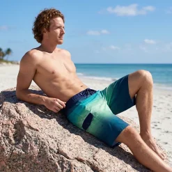 Rokka&Rolla Mens Stretch 9" Quick-Dry Board Shorts UPF 50+