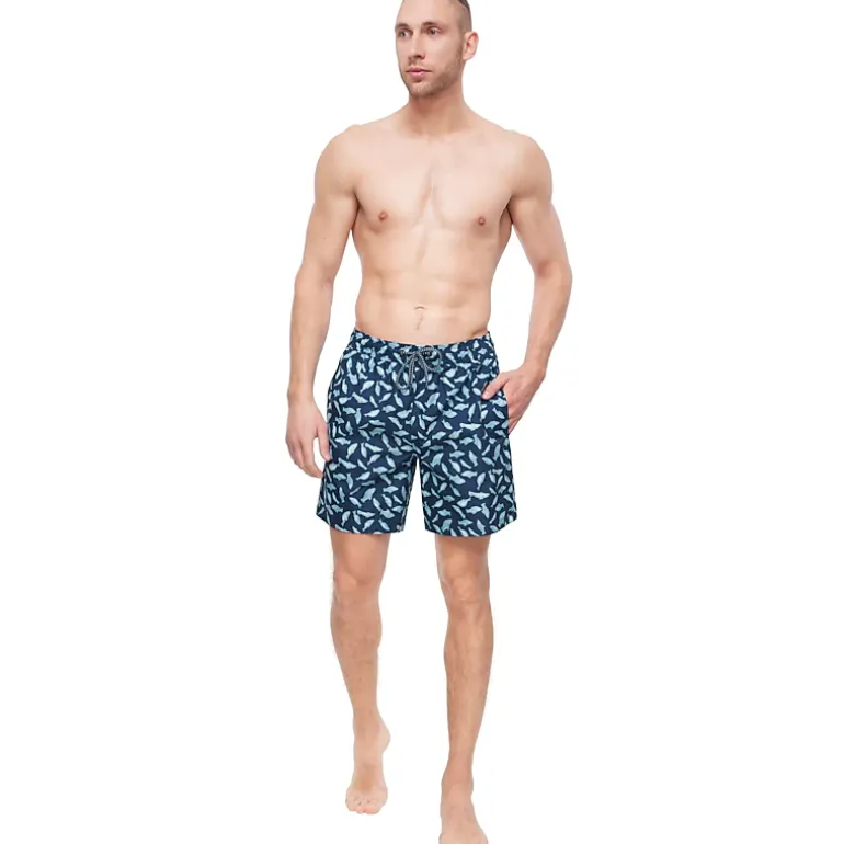 Rokka&Rolla Mens 7" Swim Trunks with Compression Liner